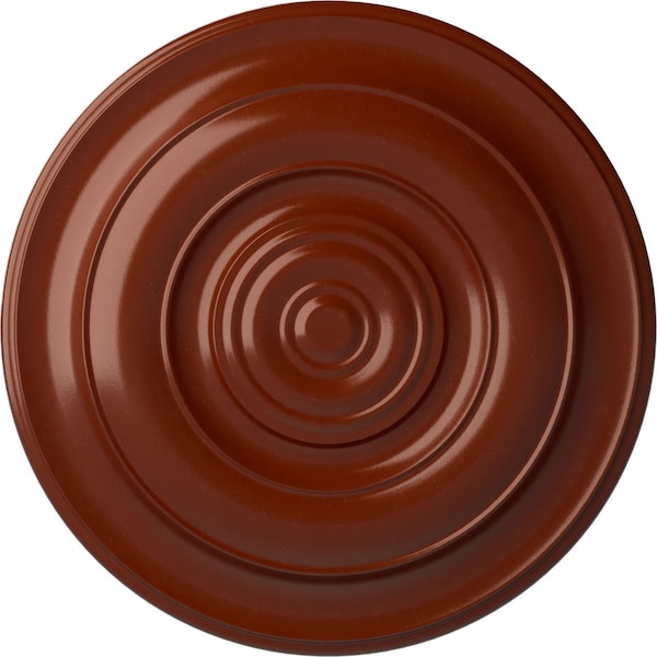 Ekena Millwork Niobe Ceiling Medallion (Fits Canopies up to 8 5/8"), Hand-Painted Firebrick, 18"OD x 1 1/2"P CM18NIFIF - main